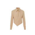 Seasonal Outfit Set, Old Money StyleTR Thick Twill Texture, Asymmetrical Bias-Cut Top Trousers Inner Layer Spring Set