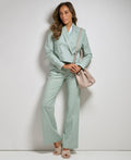 Women's Belted Linen Wide Leg Pants