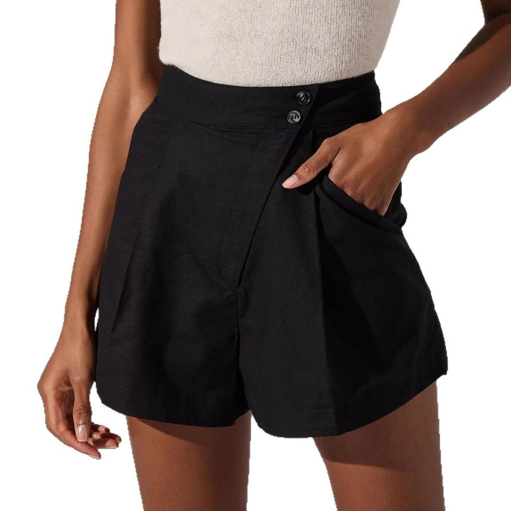 high-waisted shorts