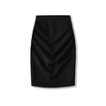 style new women's sexy high-waisted fitted pencil skirt with design beauty, pleated back slit short skirt solid color