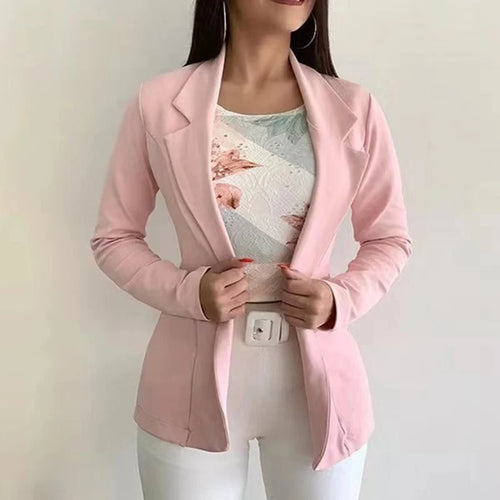 Women's Blazer 2024 Formal Blazer Women's Office Work Set Pocket